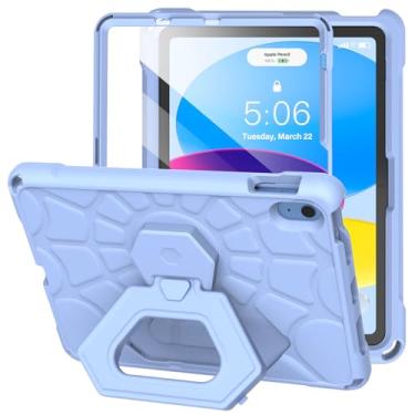 Imagem de VICVOL Capa para iPad 11ª geração (A16 11 polegadas 2025)/iPad 10ª geração (10,9 polegadas 2022) - Capa infantil durável à prova de choque leve de EVA com protetor de tela e alça de mão/suporte de