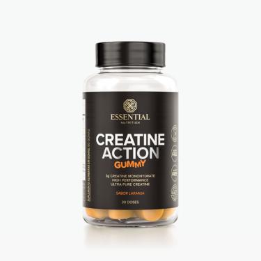 Imagem de Creatine Action Gummy Laranja Essential Nutrition 60 Gomas