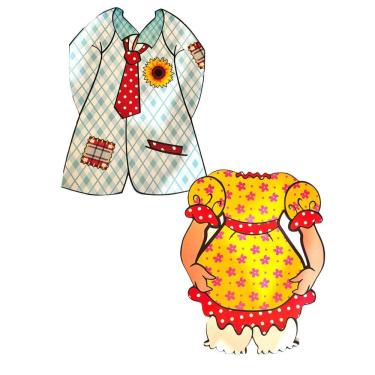 Imagem de Decorar Painel Fotos Arraia Festa Junina Casal Caipira-2Un