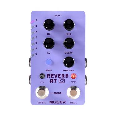 Imagem de Pedal de reverberação MOOER R7 X2 Stereo Multi do clássico ao ambiente