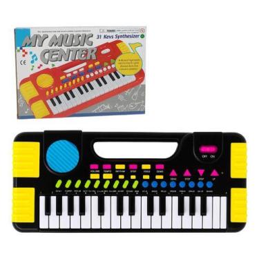 Imagem de Piano Teclado Infantil Musica Som My Music Center Grava Voz - STORE SH