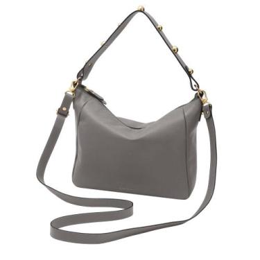 Imagem de Bolsa de Couro Mariart Jabuticaba, Cinza