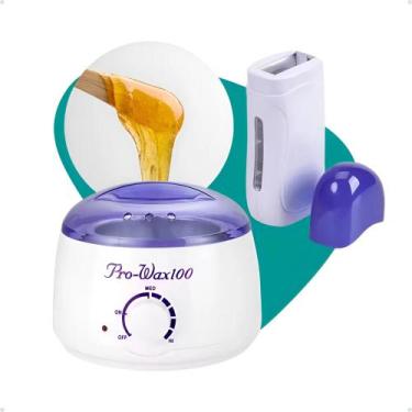Imagem de Kit Panela De Cera Depilação 400g + Aparelho Rolomm - Variedades Ecom