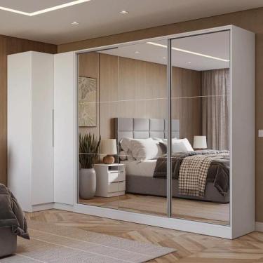 Imagem de Guarda-roupa Modulado Neo + Guarda-roupa Royale 3 Portas De Correr De 