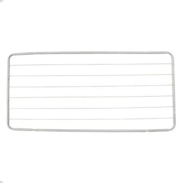 Imagem de Varal De Teto Reforçado Aço Branco 1,20m Maxeb