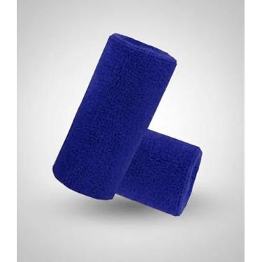 Imagem de Munhequeira Toalha Grande 15 Cm 02 Unidades Cor Azul