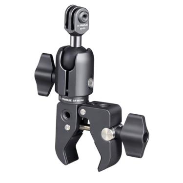 Imagem de FANAUE Braço de soquete único com suporte de base de guidão braçadeira de haste forte compatível com RAM suportes de cabeça esférica de 2,5 cm e suporte de telefone de motocicleta para bicicleta, pode