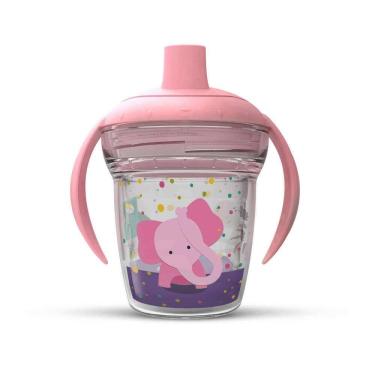 Imagem de Copo Abcd Tampa Rosa Claro Elefante Rosa