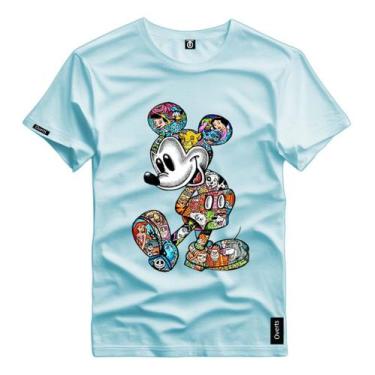 Imagem de Camiseta Personalizada Mickey Mouse Personagens Desenho - Versitz, Azu