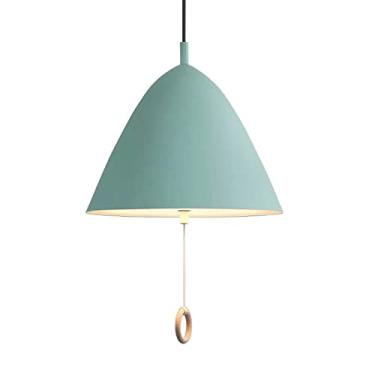 Imagem de CHENKUI Lustres Macaron em forma de guarda-chuva abajur 2 - luz, metal industrial pendente cordão ajustável cores modernas decoração luminárias de teto para ilha de cozinha, quarto, sala de jantar