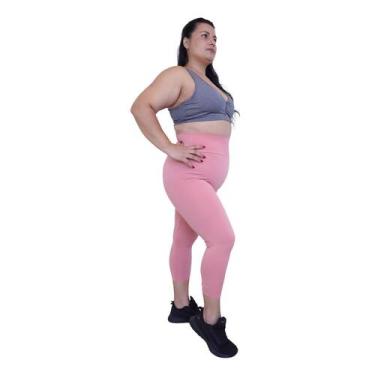 Imagem de Calça Legging Plus Size Heide Ribeiro Corsário Fit Silver, Rosê, G8