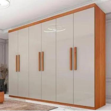 Imagem de Guarda Roupa Casal 6 Portas Lagos Tcil Móveis Cinamomo Off White - MOV