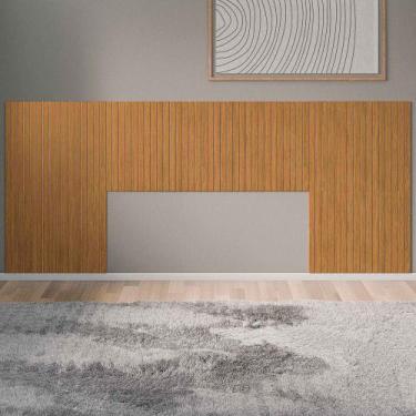 Imagem de Cabeceira Ripada 100 Mdf Cama Casal Queen E King 240cm - WA Distribuid