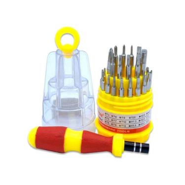 Imagem de Kit ferramentas 31 em 1 peças reparo notebook jogo chaves - LARTEC