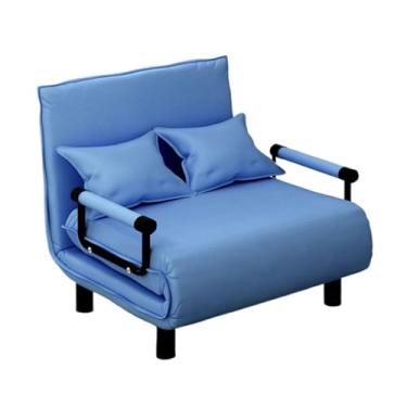 Imagem de Sofá-cama dobrável Sofá-cama, cadeira conversível, multifuncional, dobrável, moderna, cama de hóspedes para quarto pequeno, apartamento(Blue,100cm)