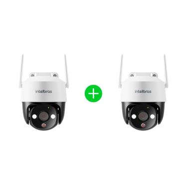 Imagem de Kit Câmera Inteligente IM7+3MP Branca Intelbras - 2 unidades