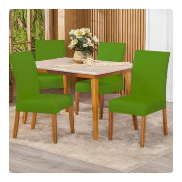 Imagem de Kit Capa Para Cadeira 04 Unidades Tecido Malha Gel - Lenharo Enxovais,