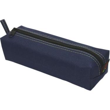 Imagem de Estojo Lona Grande Azul - Tilibra