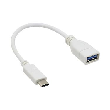 Imagem de Cabo OTG Adaptador - USB-A / Type-C / TIPO C / USB C - Branco - Verde