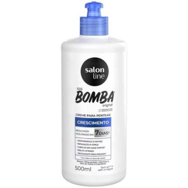 Imagem de Salon Line Creme Para Pentear SOS Bomba Original Salon Line 500ml, Rot