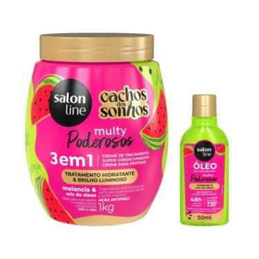 Imagem de Melancia Salon Line Kit com Óleo e Creme Multy, Rotina Capilar