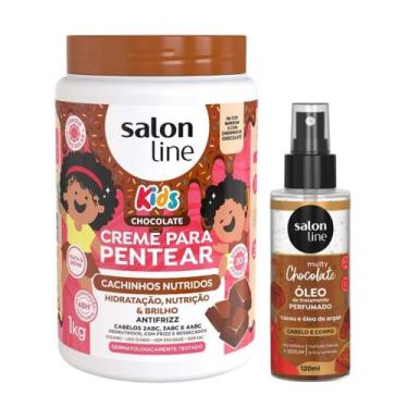 Imagem de Chocolate Salon Line Kit com Creme de Pentear Kids e Óleo Perfumado 12