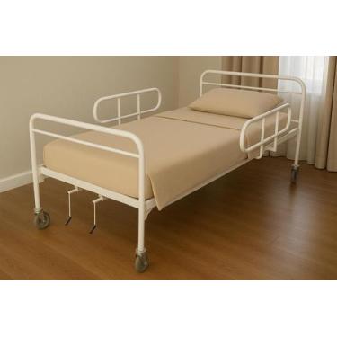 Imagem de Cama Hospitalar Manual 5 Posições suporta até 150 kg com Colchão Desid