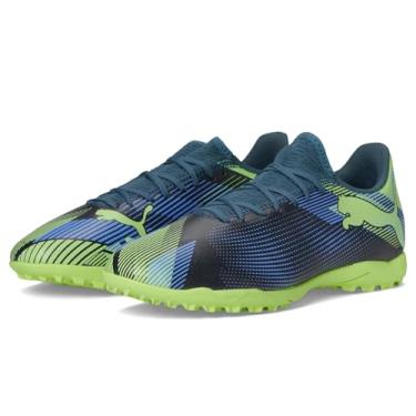 Imagem de PUMA Tênis masculino Future 7 Play Turf Trainer, Gray Skies-elektro Roxo-efervescente Apple-puma Branco, 43