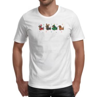 Imagem de Camiseta Unissex Dachshund Salsicha Natal - Alearts, GG