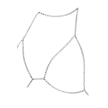 Imagem de Corrente corporal torácica moderna Hours Out Street prata, one size, Metal, Sem Pedra Preciosa