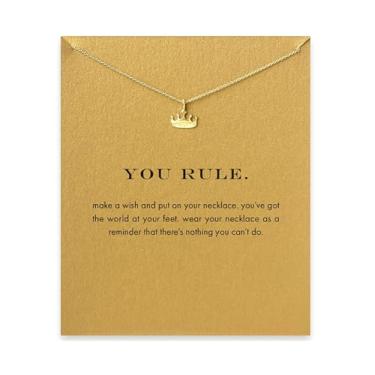 Imagem de Colar com pingente de bússola para mulheres, amizade, ferradura, boa sorte, elefante com pingente de corrente com cartão de presente, Medium, Liga de aço, Sem Pedra Preciosa