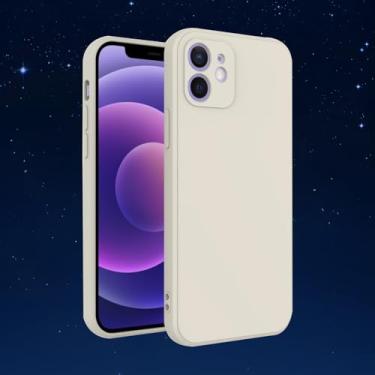 Imagem de Capa protetora de TPU fina e leve e macia com recursos à prova de choque e resistente a arranhões para smartphones (branco, iPhone16)