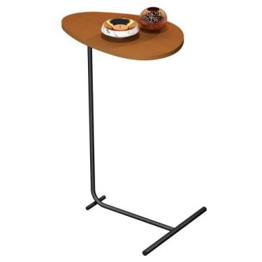 Imagem de Mesa de Apoio de Sofá Orgânica Alamanda com Pés de Metal - JB Bechara,