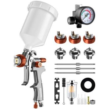 Imagem de Kit de bicos de pistola de pulverização de tinta SICOPRO LVLP 1,3-1,7 