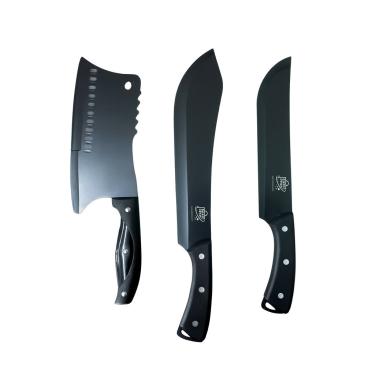 Imagem de Kit Facas 3 Peças Churrasco RmaisCasa Black