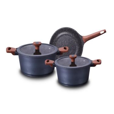 Imagem de Conjunto de Panelas Titanium Com Revestimento Cerâmico 3 Peças MTA 8450