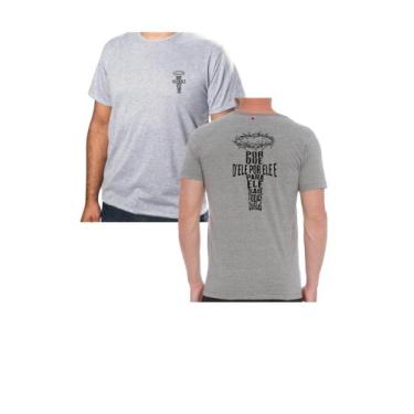 Imagem de Blusas Camisa Cristã Personalizada Por Que Dele Por ele Pra ele Tecido