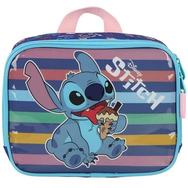 Imagem de Lancheira Termica Infantil STITCH MAOS/COSTAS Luxcel Azul