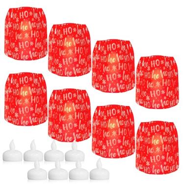 Imagem de MODGY Lanternas luminárias castiçais decorativas para ambientes internos e externos, lanternas para decoração de mesa central de casamento, pátio externo, com velas de LED flutuantes sem chama, pacote