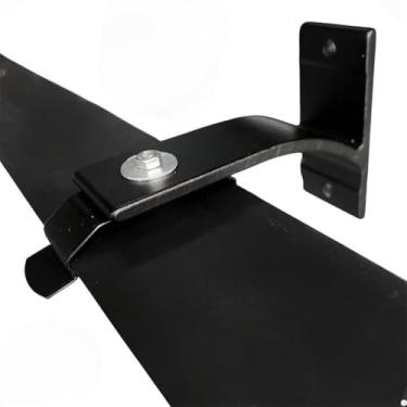 Imagem de Trilho Duplo Cortina Wave Kit Instalação Parede Deslizante - 1,0m até 5,0m,varao cortina(4,0M - EM 4 PARTES,PRETO)