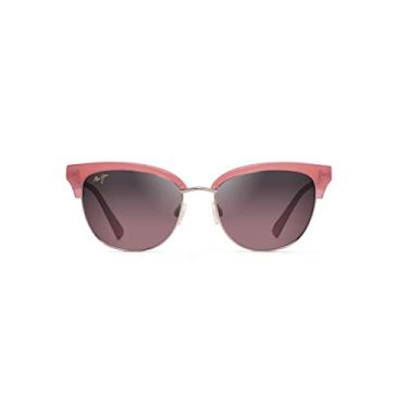 Imagem de Maui Jim Óculos de sol femininos Lokelani polarizados olho de gato, Bubblegum com ouro rosa/Maui Rose polarizado, Small