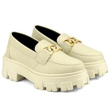 Imagem de Mocassim Feminino Tratorado GuGi Oxford Plataforma Blogueira Leve 403-