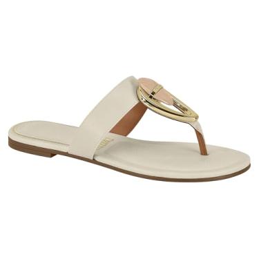 Imagem de Rasteirinha Feminina Vizzano (Branco Off, BR, Adulto, Numérico, 39)