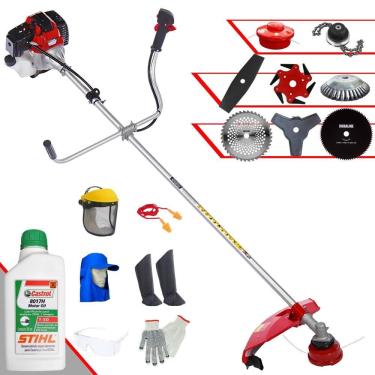 Imagem de Roçadeira Robusta 8 Em 1 Rt52l + 6 Facas + óleo Stihl + Epi