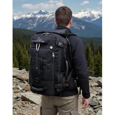 Imagem de Mochila Camping Viagem Reforçada Espaçosa Impermeavel 50 Litros KVN