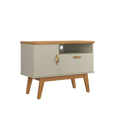 Imagem de Rack Sirius 0.9 2 Portas Portas Para TV Até 32 Polegadas Off White com cinamomo