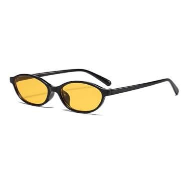 Imagem de Óculos de Sol Femininos com Armação Pequena e Formato Elíptico, Multicores, Design Casual e Moderno
