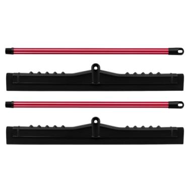 Imagem de 2 Rodos Plástico Grande 60cm com Cabo EVA Duplo Reforçado – Leve, Durável e Eficiente para Limpeza Rápida de Piso Molhado e Seco, Cozinha, Banheiro, Área Externa, Quintal e Garagem