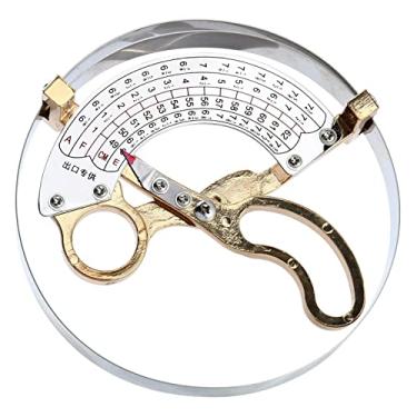 Imagem de DIIOOMIEEU 49-62 cm Aço inoxidável e latão régua tipo tesoura tamanho chapéu adulto ferramentas de medição alça