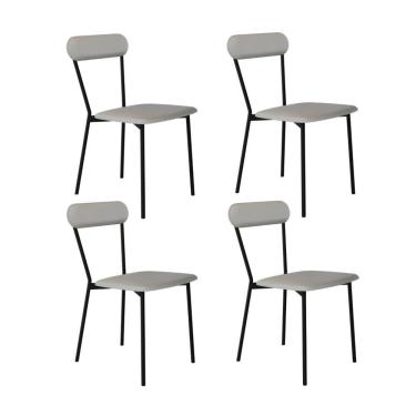 Imagem de Cadeira Vintage Emília Fixa C-4 Pes 450 X 505 X 810 Mm C-4 Un.cn.saturno Off White Cn.saturno Off White